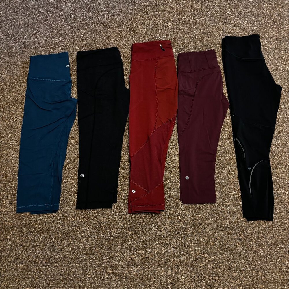 Lululemon Capri Leggings-Bundle of 5 Size Large